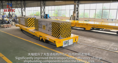 Large Heavy-Duty Rail Turning transfer cart